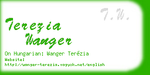 terezia wanger business card